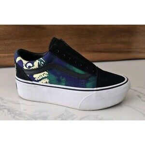 Vans Old Skool Stackform Glow in the Dark Skull Mens 3.5  Womens 5